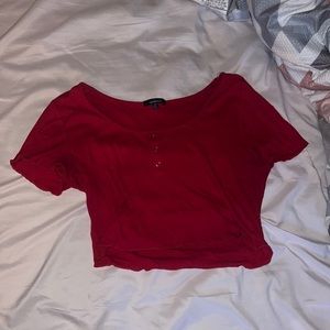 red crop top